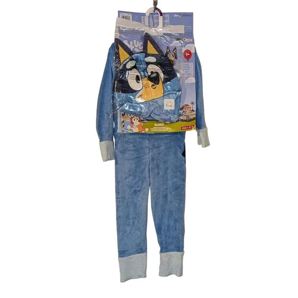 Bluey Toddler Costume Jumpsuit Blue Dog Character‎ Halloween Size M 3T 4T NEW